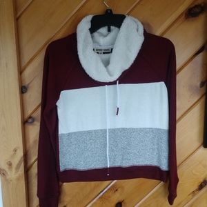 Women's fuzzy pullover sweater